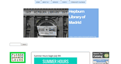 Desktop Screenshot of hepburnlibraryofmadrid.org
